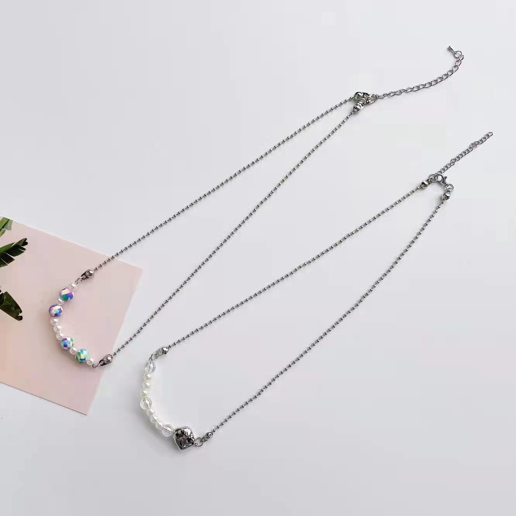 Vòng Cổ Hợp Kim Đính Hạt Màu Kẹo Phong Cách Âu Mỹ Mới