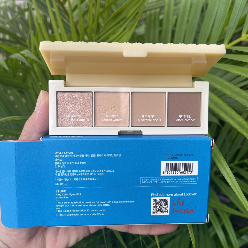 Bảng mắt etude 4 màu cao cấp ETUDE 6g dòng Play Color Eyes Mini LOACKER