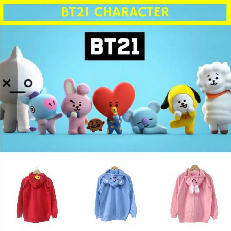 (hàng Mới Về) Áo Hoodie Bt21