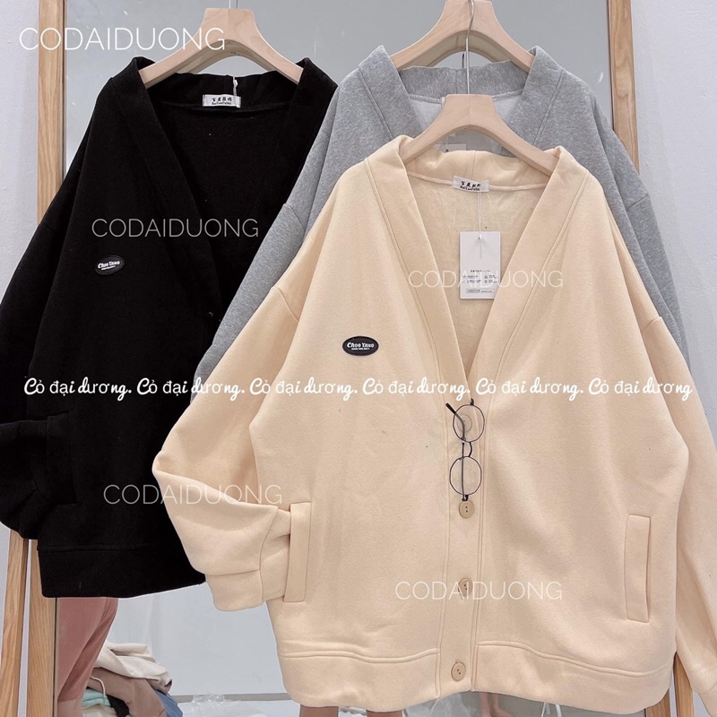 áo cadigan nỉ Choo Ynuo