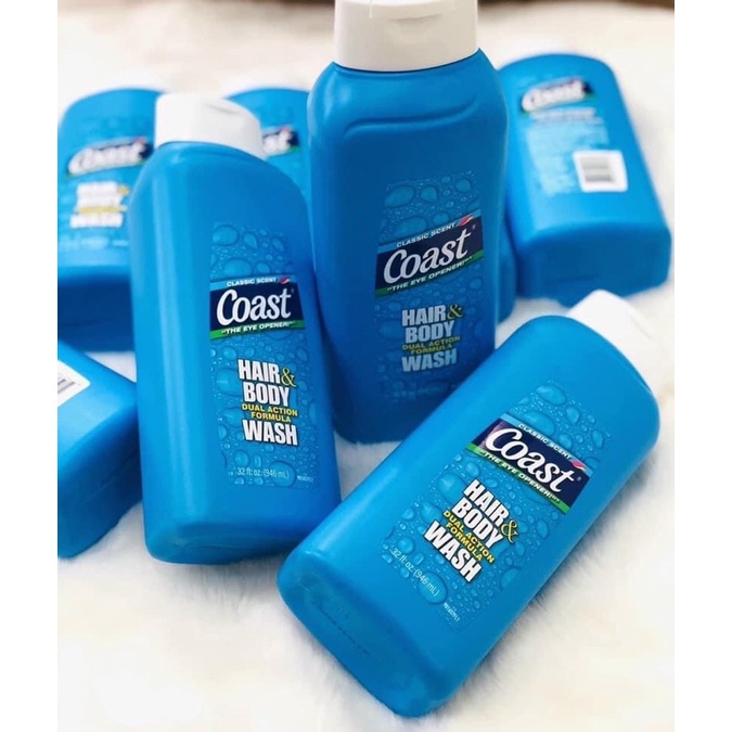 Sữa Tắm Gội Coast Mỹ 946ml Mẫu Mới Nhất