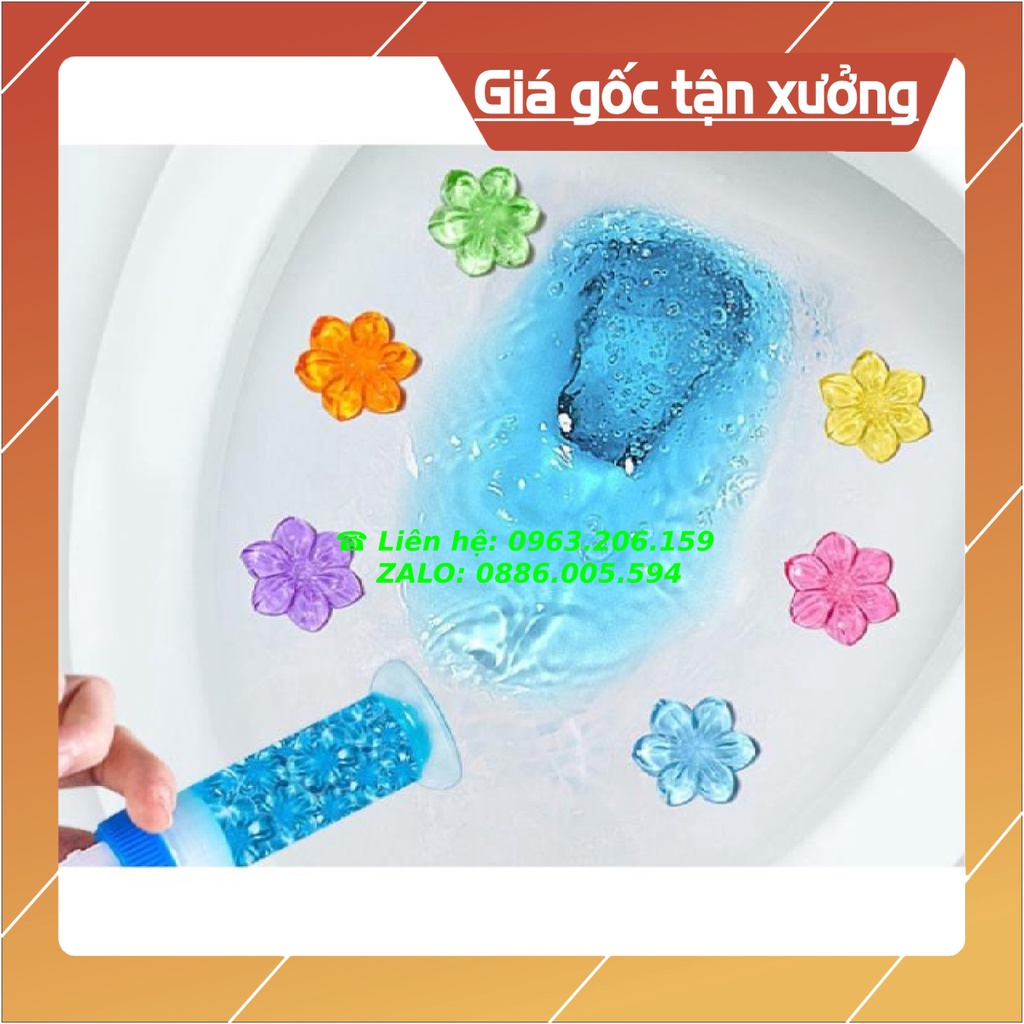 [HOT] Gel Hình Bông Hoa Mùi Hương Thơm Khử Khuẩn, Khử Mùi Nhà Vệ Sinh