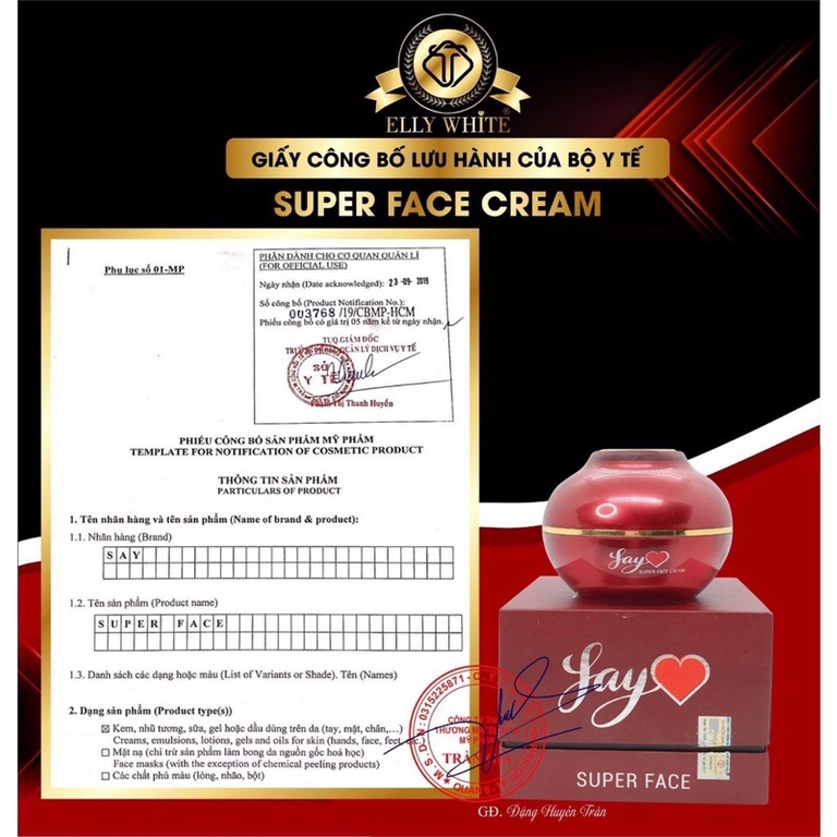 KEM FACE SAY SKIN - giúp da mặt bật tông