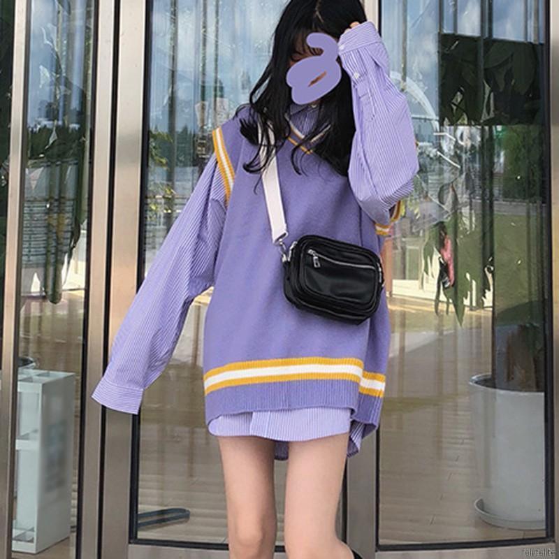 Áo Khoác Không Tay Chất Len Thu Đông Ấm Áp Dễ Thương Cho Nữ | BigBuy360 - bigbuy360.vn