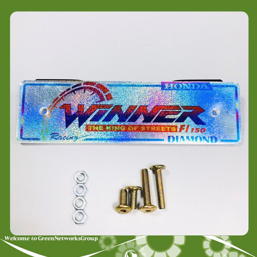 Bảng mica trang trí cho xe Winner Greennetworks