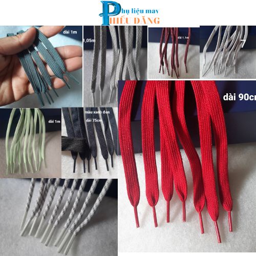 dây luồn quần,dây luồn mũ áo hoodie, dây giày dài 70cm-80cm-90cm-1m ( 10 dây/18k) Phụ liệu may Hiếu Đăng