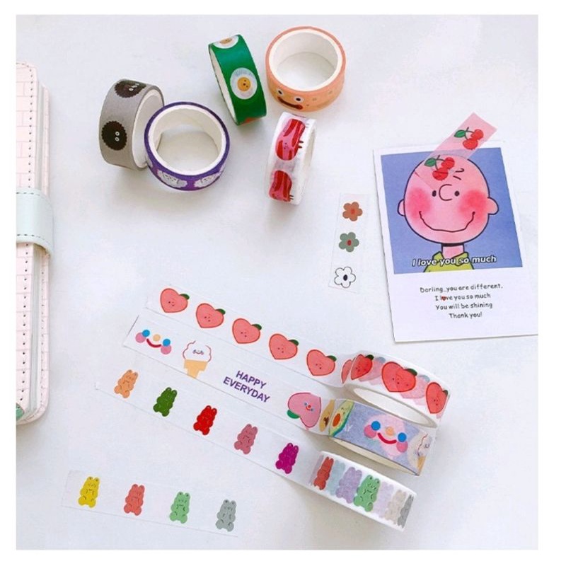 Set chiết washi tape họa tiết nhiều mẫu (Vui lòng đọc lưu ý trước khi mua 🥰)