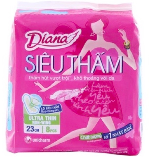 Chính hãng date mới Diana siêu mỏng không cánh