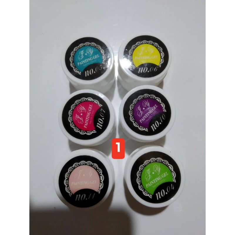 Set gel vẽ 12 màu đẹp chất gel đặc màu cơ bản theo nắp