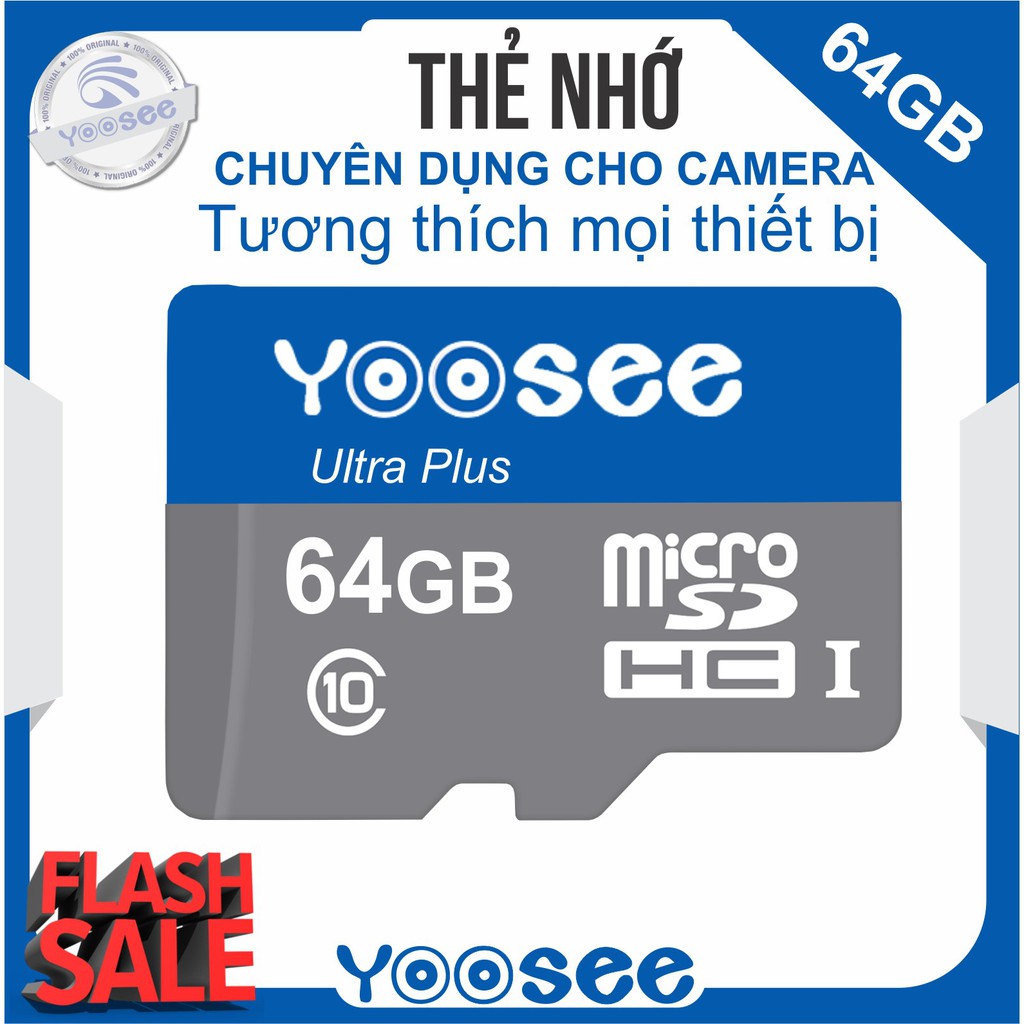 Thẻ nhớ YooSee chính hãng - 64GB tốc độ cao C10 | BigBuy360 - bigbuy360.vn