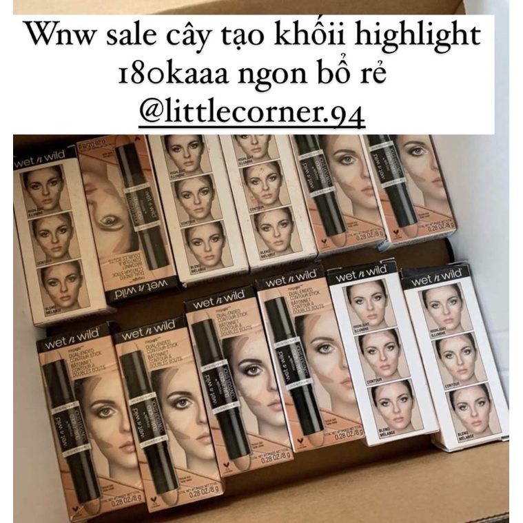 Thỏi tạo khối highlight dual ended contour stick wetnwild