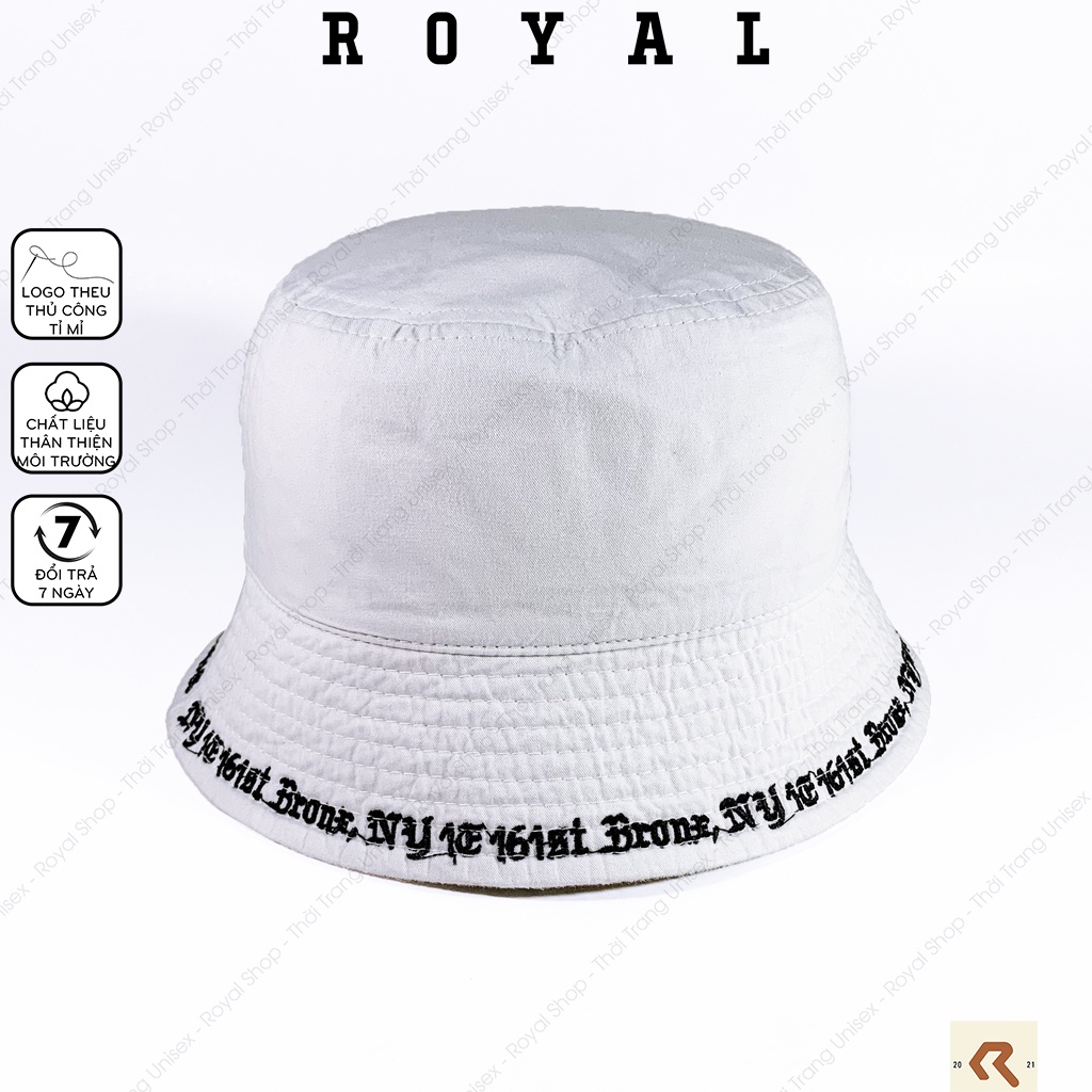 Mũ Bucket ny mlb nón tai bèo vành cụp mlb new era vải kaki cotton Hàn 2 lớp - Royal Shop