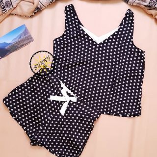 Bộ ngủ lụa 3 lỗ chấm bi