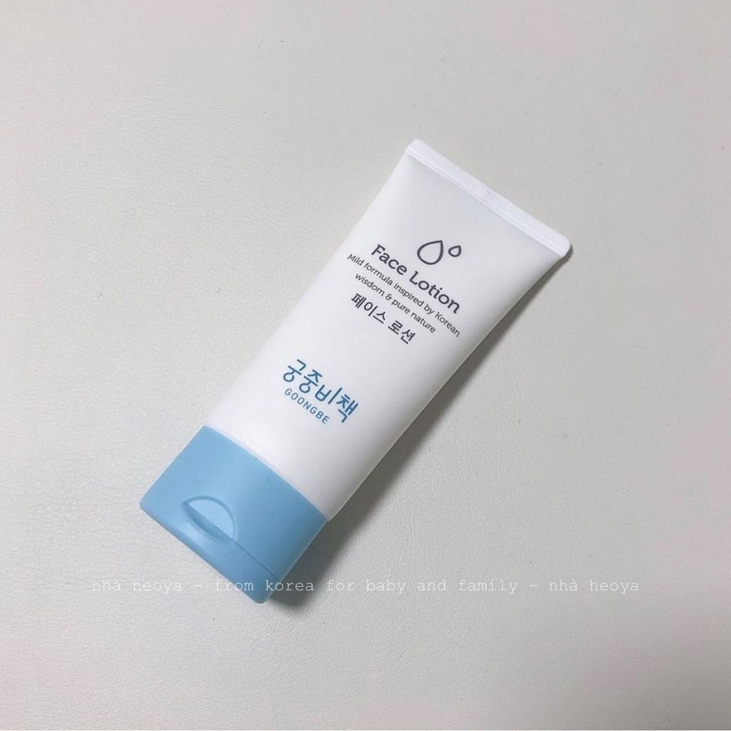 SỮA DƯỠNG DA MẶT GOONGBE FACE LOTION DỊU NHẸ CHO BÉ 80ML