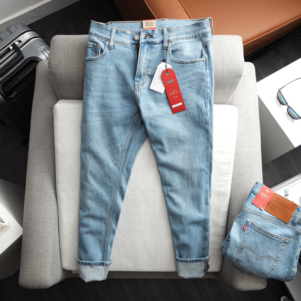 Quần jean dài nam Lv 511 hàng dư xịn hải quan (Form ống đứng slimstrech,chấtt vải co dãn nhẹ,made in cambodia) LVX003 | BigBuy360 - bigbuy360.vn