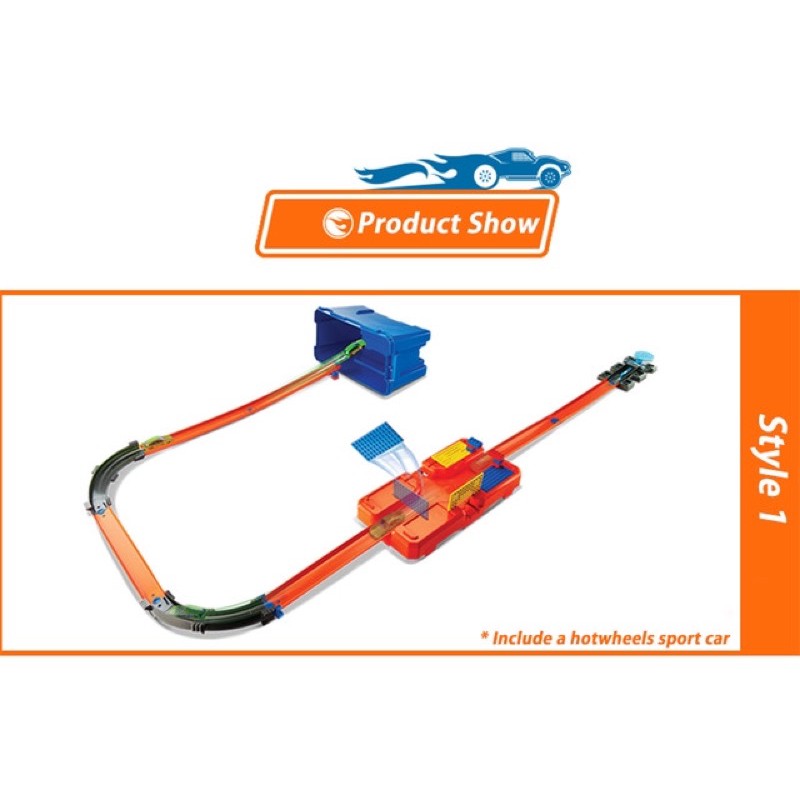 Bộ đường ray đua Hot Wheels Track Builder System Set đa năng DWW95.