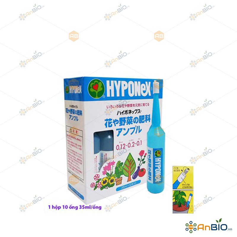Ống dung dịch phân bón Hyponex 0.12-0.2-0.1 Ống 35ml - B1.1029