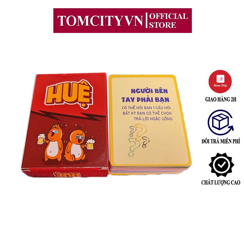 Bộ bài drinking game HUỆ TOMCITY vui nhộn giải trí nhiều người chơi