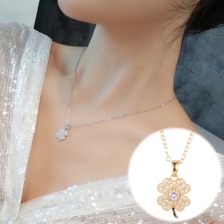CLOVER 18k Gold Plated necklace Simple Four Leaf Clover