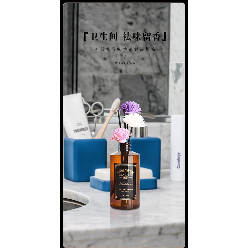 Chai bổ sung tinh dầu thơm phòng ngủ WIACHNN 260ml, Lọ bổ sung tinh dầu khuếch tán thơm phòng 260ml