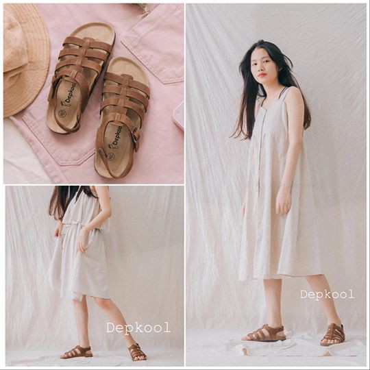 Giày sandal da bò thật chiến binh xuất khẩu bảo hành