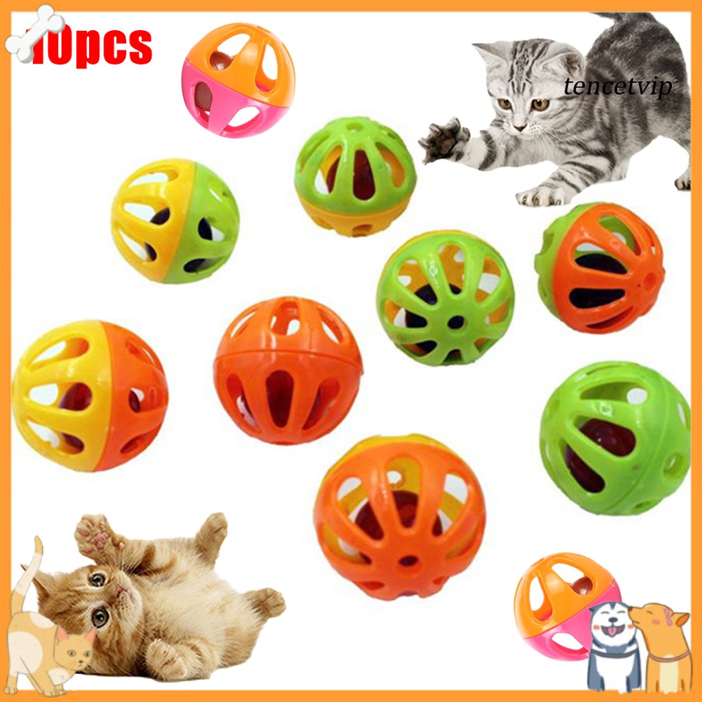 Set 10 Quả Bóng Nhựa Đồ Chơi Dành Cho Mèo Cưng