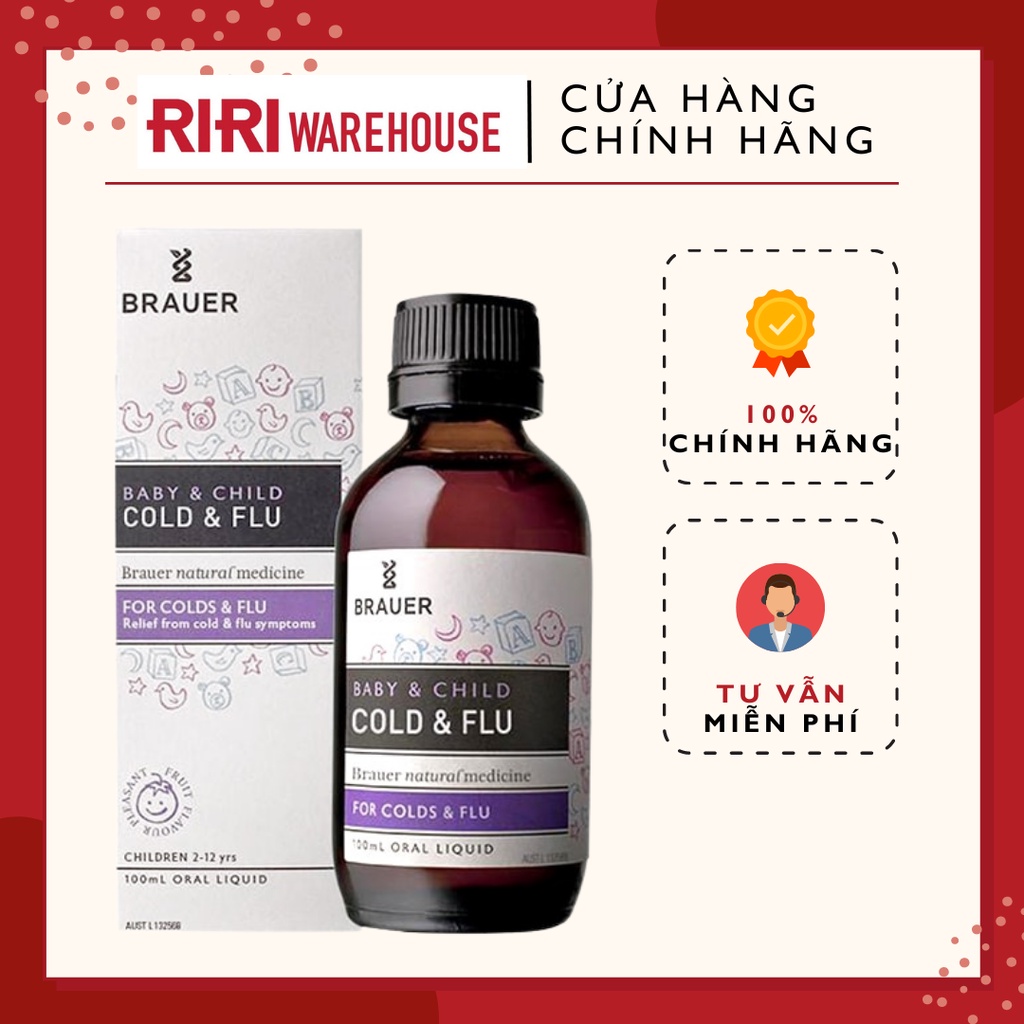 Siro Brauer Úc Cold and Flu 100ml