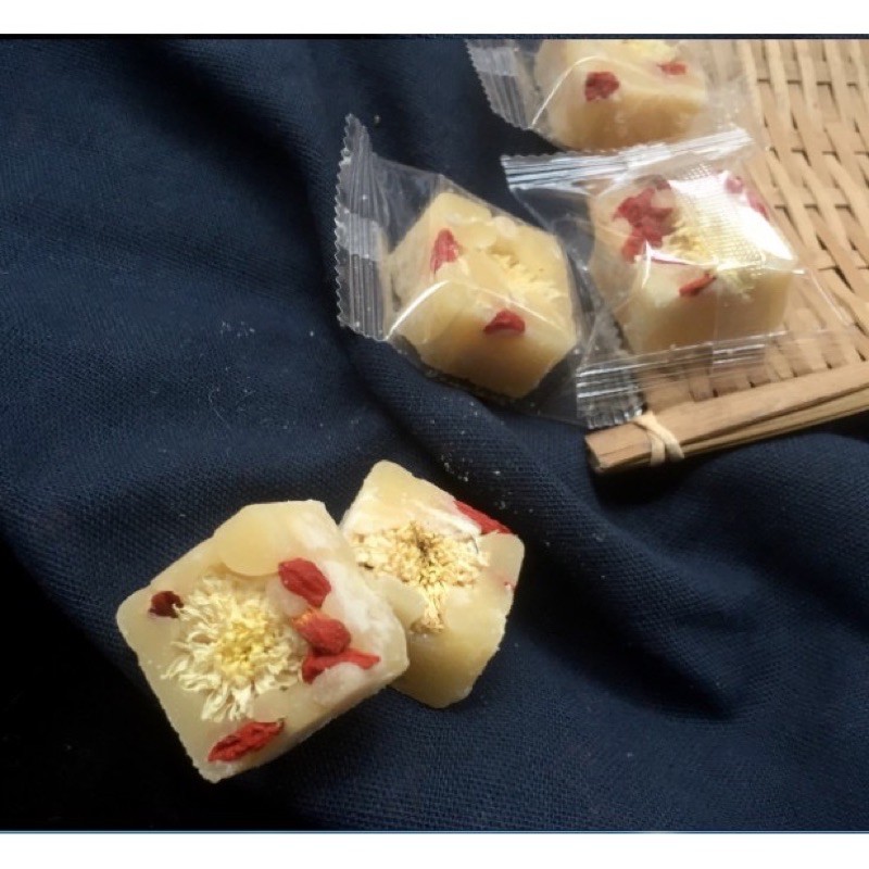 Trà hoa cúc - trà viên hoa cúc đường phèn mật ong - đường đen