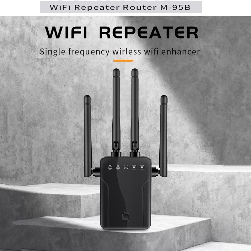 Bộ Khuếch Đại Tín Hiệu Wifi Không Dây Zoey 300m 4 Ăng Ten | BigBuy360 - bigbuy360.vn