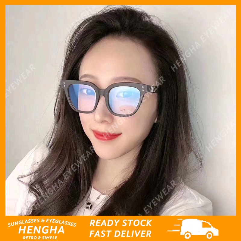 Kính mắt gọng vuông chống tia xanh dương chống bức xạ phong cách thời trang Hàn Quốc dành cho bạn nữ