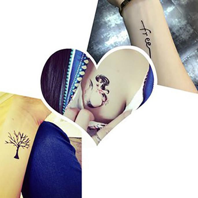 Hình Xăm Mini Tattoo Nghệ Thuật 🌺🍀 Freeship 🌺🍀 Gồm 30 Miếng Nhỏ Đẹp Dán Chân Tay Lưng Tạm Thời Cho Nam Nữ Xinh Cute