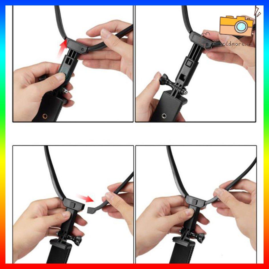 Set dây đeo cổ giữ camera hành trình GoPro Insta360 không sử dụng tay
