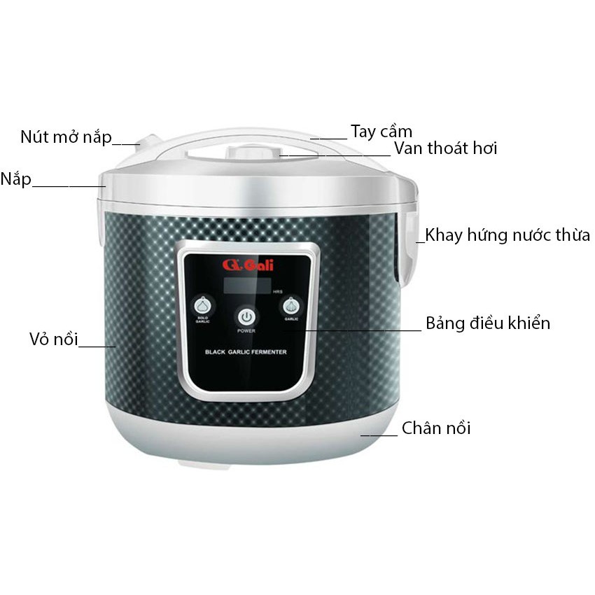 Nồi làm tỏi đen Gali GL-1999 90W 5L