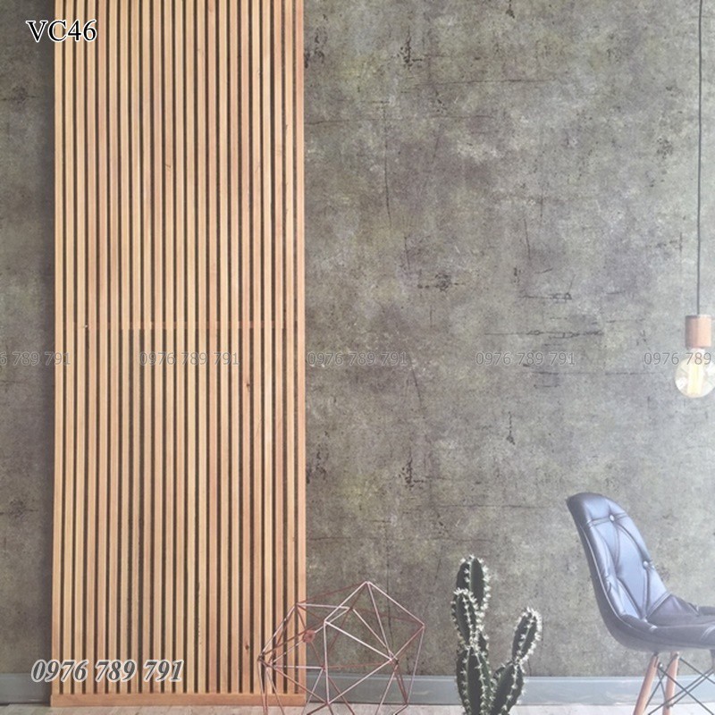 Giấy Dán Tường Giả Xi Măng Cao Cấp Hàn Quốc Lụa Không Keo Dày, Khổ 1.06m Vân Bê Tông Nhám Đẹp ODINX