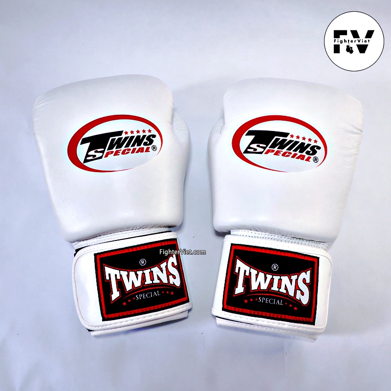 Găng Boxing Twins BGVL3 Velcro Gloves – Trắng