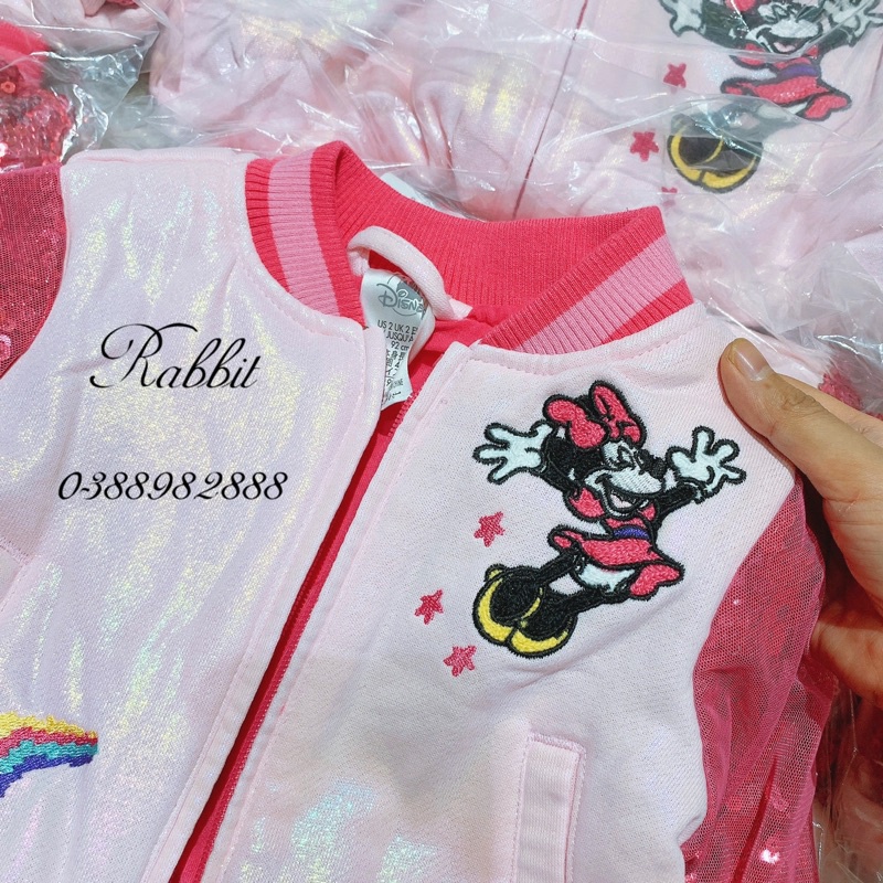 Áo bomber sequin Minnie