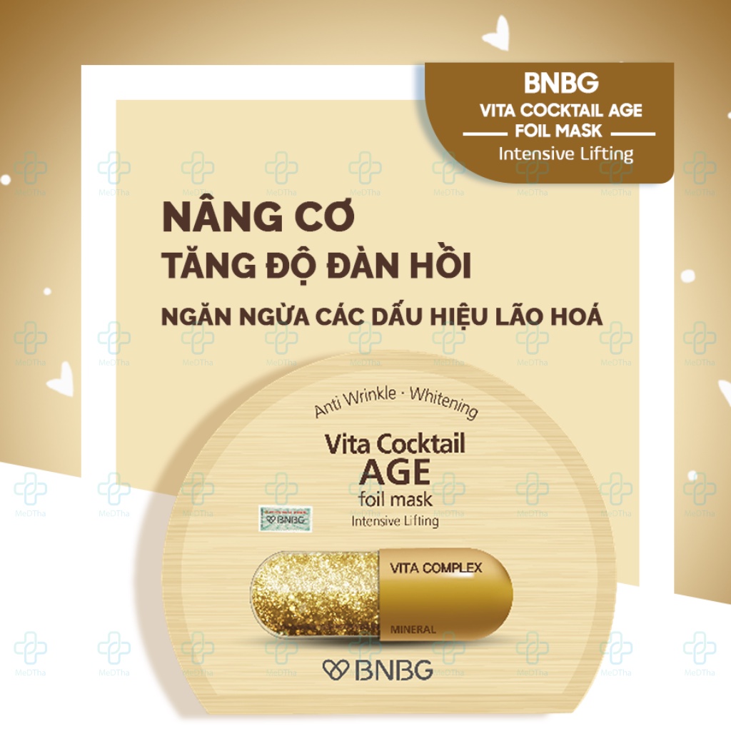 Mặt Nạ Giấy BNBG Mask, Mặt Nạ BNBG Hộp - Cấp Nước, Cấp Ẩm Phục Hồi, Trắng Da, Chăm Sóc Da Mặt 30ml