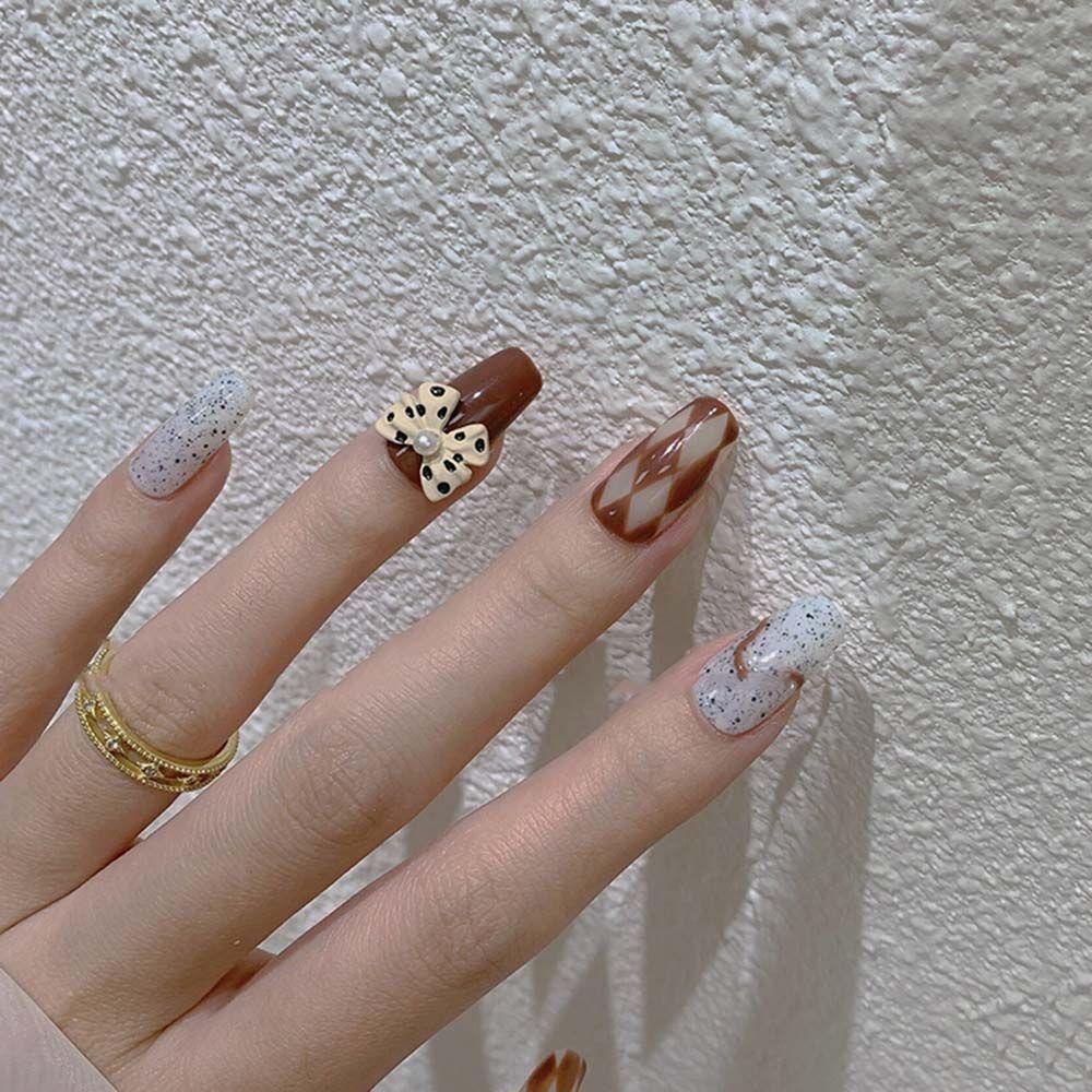 Phụ Kiện Trang Trí Móng Nghệ Thuật DIY Hình Chiếc Nơ Dễ Thương Xinh Xắn