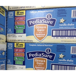Sữa nước pediasure vị vani mẫu mới - nội địa mỹ thùng 24 chai