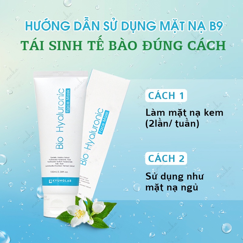 Mặt nạ cấp ẩm, làm dịu da, ngừa lão hóa KYUNG LAB VITAMIN B9 BIO HYALURONIC FACE MASK 100ml | BigBuy360 - bigbuy360.vn