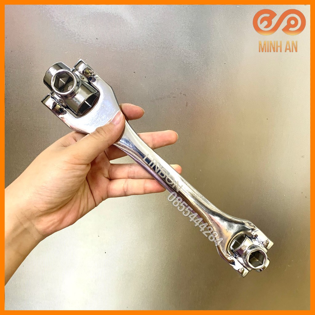 Cờ lê 8 đầu đa năng, khẩu 8 đầu xoay hãng LINBON - khẩu 48in1 thép hợp kim cứng