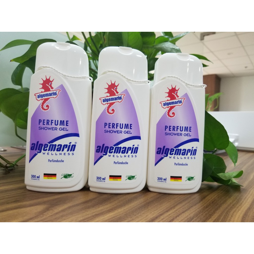 Sữa tắm cá ngựa Algemarin Perfum chai vuông 300ml, mẫu mới hương thơm quý phái | BigBuy360 - bigbuy360.vn