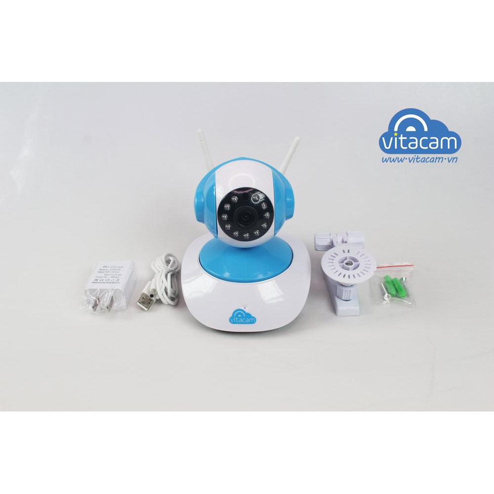 CAMERA IP VITACAM VT1080 - Camera Ip Wifi 1080P - 2.0Mpx Full HD - Xoay 355 độ, đàm thoại 2 chiều