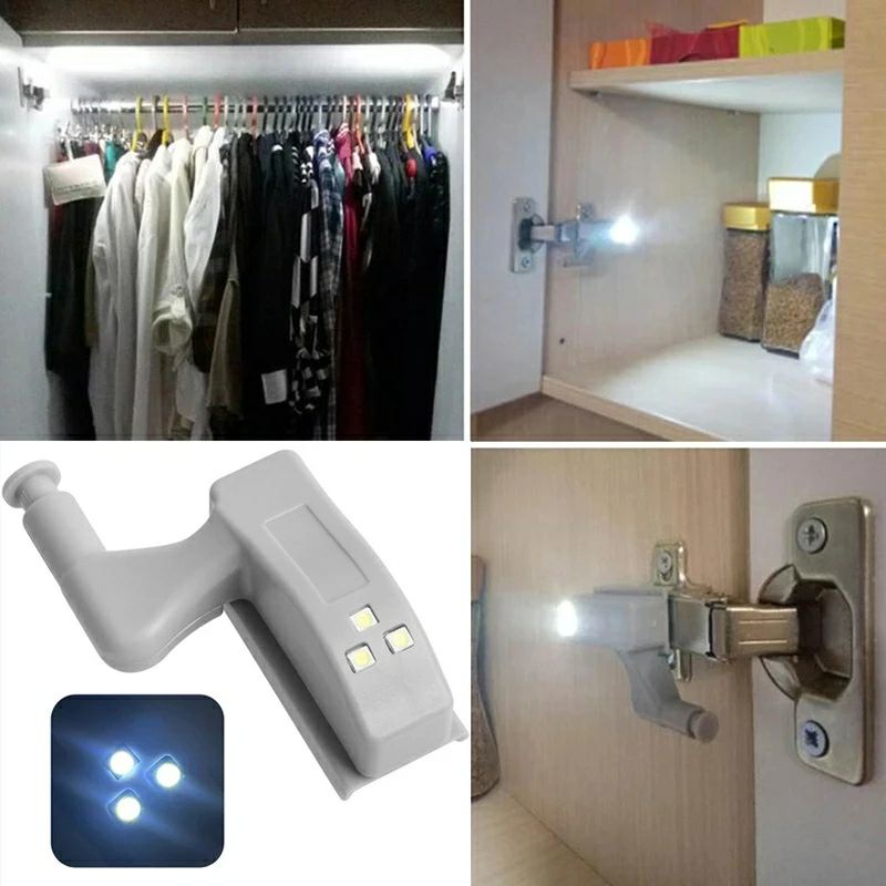 Đèn bản lề cho tủ quần áo tủ bếp kèm pin siêu sáng