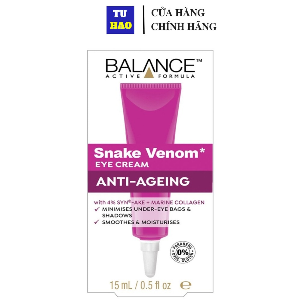 Kem mắt chống lão hóa nọc rắn Balance Active Formula Snake Venom 15ml