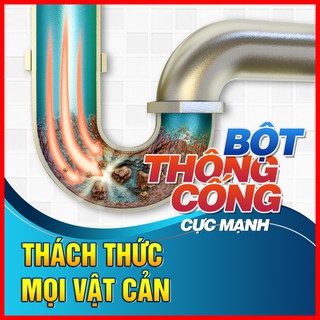 Bột thông cống - bột thông cống thần thánh - thách thức mọi vật cản