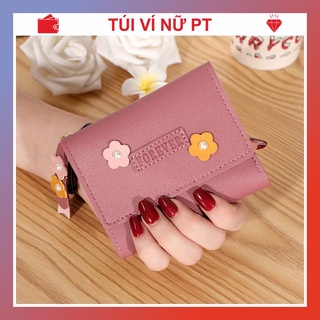 Ví nữ mini dễ thương ngắn nhiều ngăn nhỏ gọn bỏ túi thời trang cao cấp TUIVINUPT CTVI119
