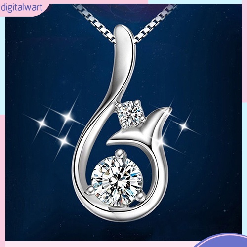 Mặt dây chuyền hình nàng tiên cá đính đá lấp lánh thời trang