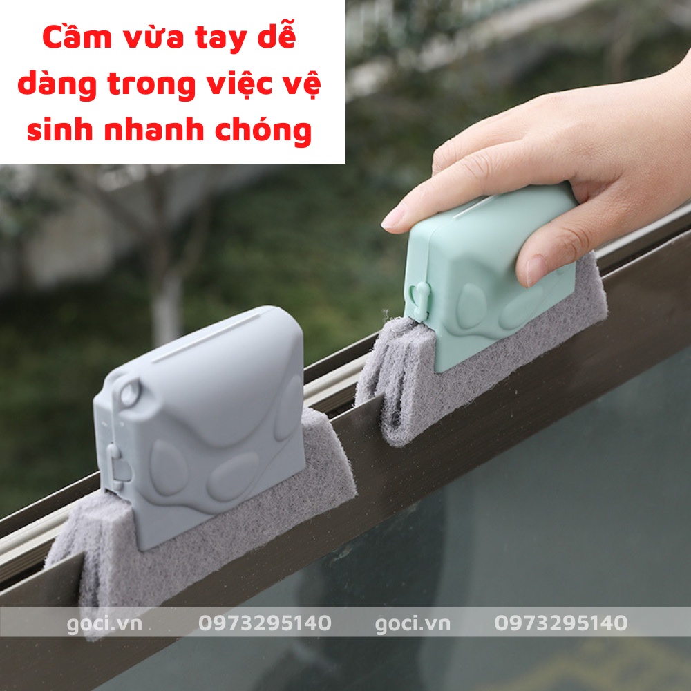 Bàn chải vệ sinh lau khe rãnh cửa sổ tiện lợi làm sạch góc khoảng trống cửa sổ