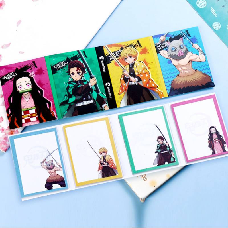Giấy Ghi Chú Dạng Giấy Ghi Chú Tiện Lợi Demon Slayer Kimetsu No Yaiba Anime Sticky Notes Index Memo Pad Bookmarks Cute Scheduler Paper Stickers Kids Stationery gift Agatsuma Zenitsu Tomioka Giyuu Rengoku Shinjurou